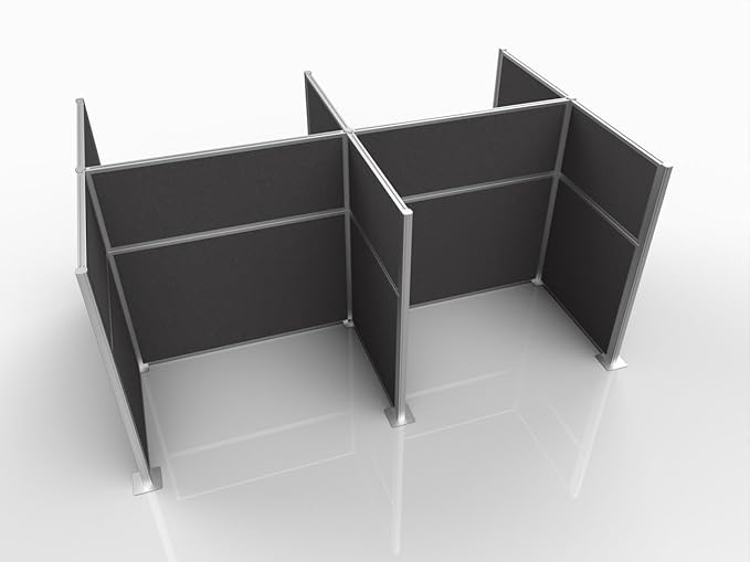 Versare Hush Panel Cubicle Kit | Workstation Partition Walls | Sound Dampening by VERSARE