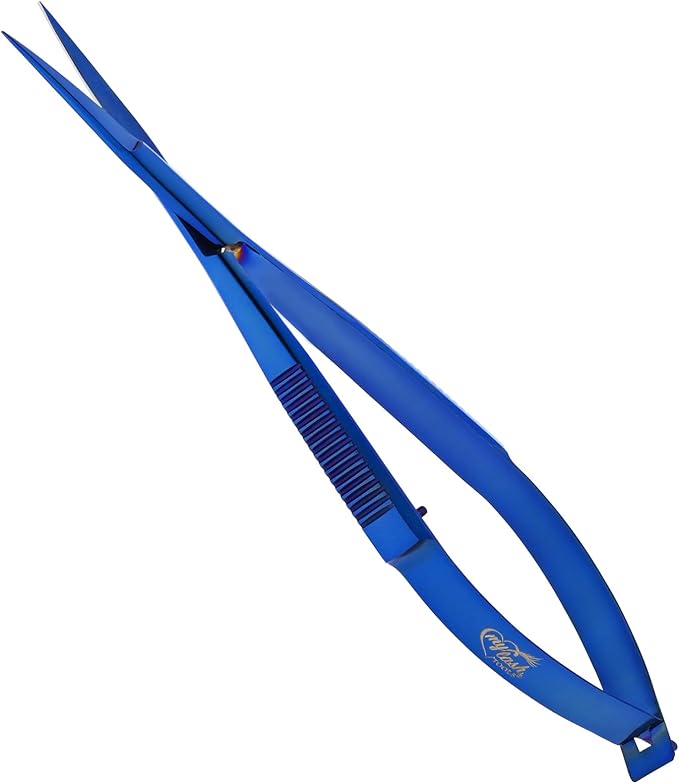 Cross Edge Spring Scissors 5 Inch straight Stainless Steel Precision Eyebrow & - Image 2