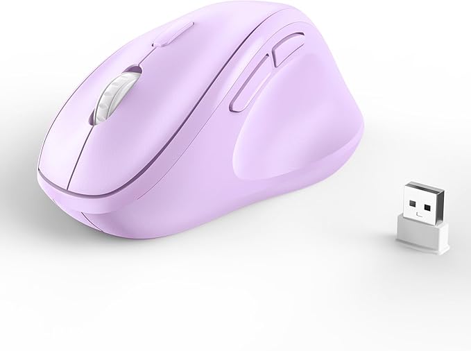 Ergonomic Wireless Mouse with USB Receiver by Unknown