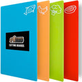 GORILLA GRIP 100% BPA-Free Flexible Cutting Board Set of 4, Durable Plastic Mats by GorillaGrip