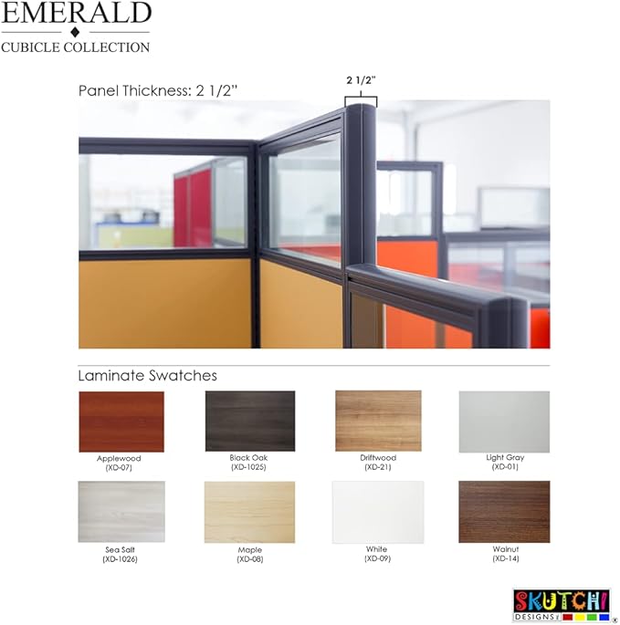 2 Person Workstation Wall Partition | Cubicle Workstations | Privacy Office - Image 3