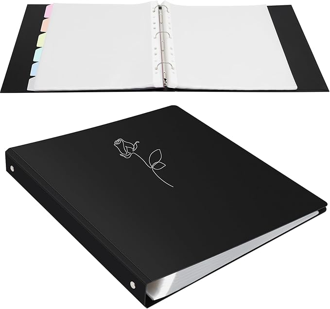 Uquelic 80-Pocket Binder with Plastic Sleeves - Image 8