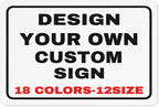 Custom Metal Personalized Signs by Custom