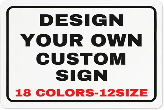 Custom Metal Personalized Signs by Custom