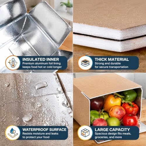 zavoos 12 pack insulated shipping box, 10.8'' x, close-up detail