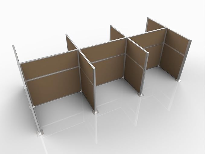 Versare Hush Panel Cubicle Kit | Workstation Partition Walls | Sound Dampening by VERSARE