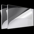Roowest 2 Pcs 24 x 48 Inch, 1/4 Inch Thick Clear Acrylic Plexiglass Sheets