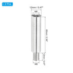 PATIKIL 2 Pcs M8x60+12mm Album Scrapbook Extension Posts Extension Screw, 2Pcs Stainless Steel Extension Post for Binding Extending Refillable Scrapbook Photo Album Craft DIY