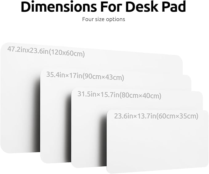 YSAGi Leather Desk Protector, Office Mat, Large Mouse Mat, Non-Slip PU Leather - Image 4