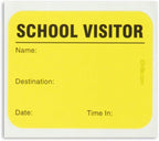 School Visitor Log Book, Spiral-Bound Visitor Badges, Guest Register Book - Image 3