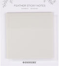 DiverseBee 50 Sheets Pastel Transparent Sticky Notes, 3x3” Clear Sticky Tabs by DiverseBee