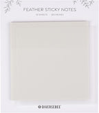 DiverseBee 50 Sheets Pastel Transparent Sticky Notes, 3x3” Clear Sticky Tabs by DiverseBee