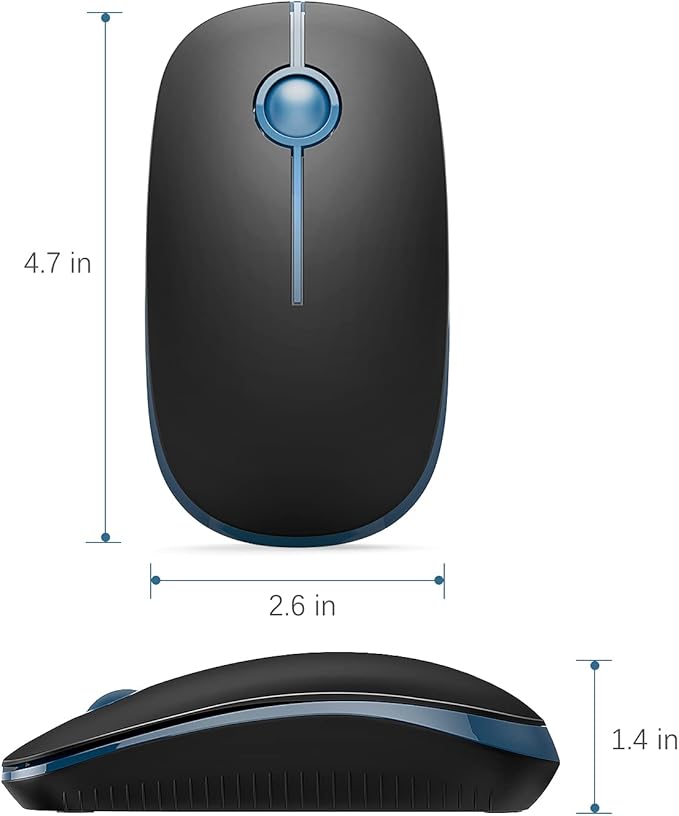 Vssoplor Wireless Mouse, 2.4G Slim Portable Computer Laptop Mouse - Image 7