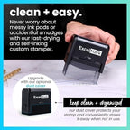 ExcelMark Custom Rubber Stamp – Clean & Easy Stamping – Personalized - Image 6