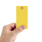 SmartSign 4.75 x 2.375 inch “Yellow” Blank Tyvek Shipping Tags - Image 2