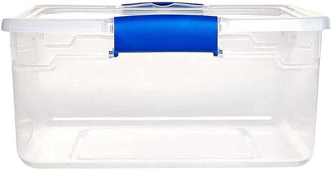 HOMZ 4-Pack 15.5 Quart Latching Lid, and Bathroom Organization - Image 9