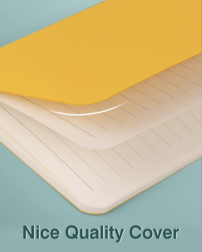 Lzerking Mini Notepads Notebooks Bulk 36 Pack Small Pocket Journal-Yellow Cover - Image 7