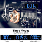 xrexs 16.5 in large digital wall clock wifi showing dimensions