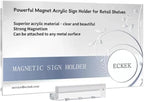 ECKEK Magnetic Sign Holder Grip Holder, Powerful Magnet, Acrylic Sign Holder by ECKEK