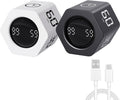 Productivity Timer Flip Gravity Sensor Cube Timer Countdown & Countup, Mute &