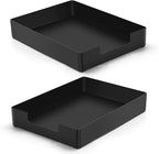 AZFUNN Letter-Size Tray Desk Letter Tray Paper Tray, Sturdy Heavy-Duty Plastic by AZFUNN
