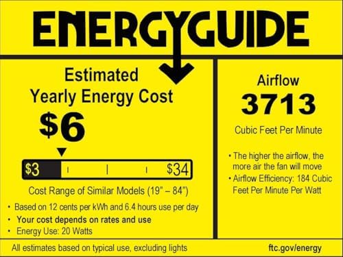 zmishibo 52 inch ceiling fan without light, brown, view 9