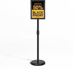 adjustable sign stand for display, pedestal floor signage, main product view