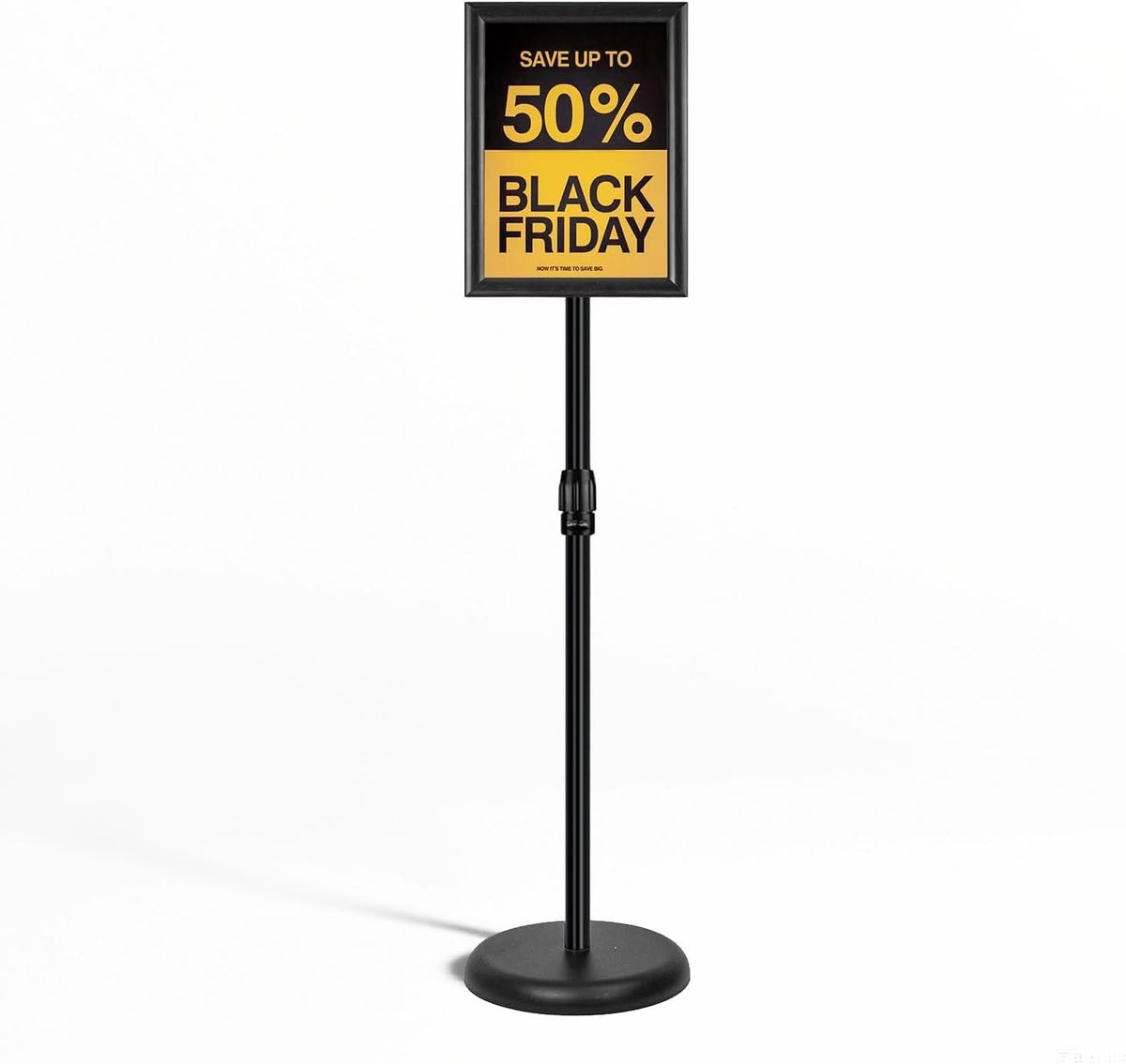 adjustable sign stand for display, pedestal floor signage, main product view
