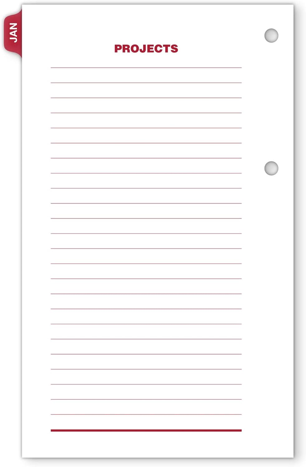 AT-A-GLANCE 2023 Daily Desk Calendar Refill, 3-1/2" x 6", Loose Leaf, Monthly Tabs (E717T50)