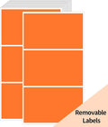 STARLIBOO Removable Colored Labels Stickers, 3X5 Inch Removable Large Label by STARLIBOO
