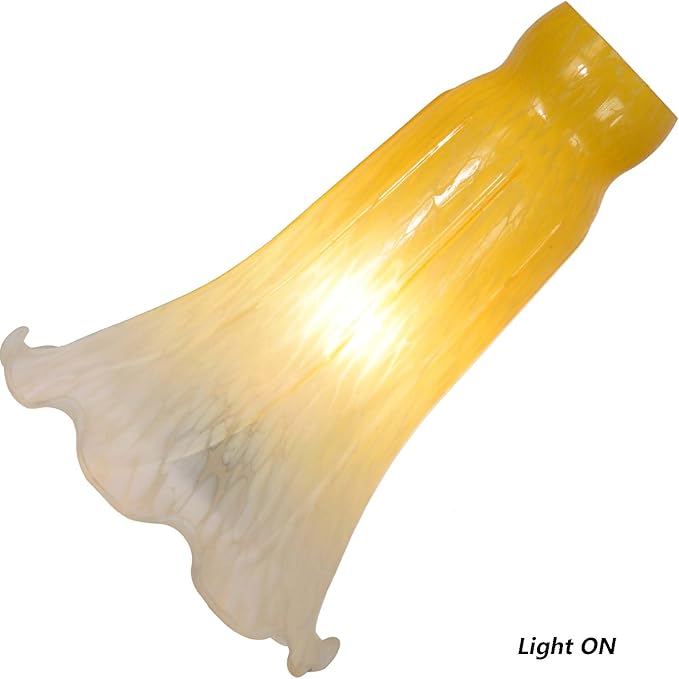 Bieye LS19 Lily Flower Blown Glass Lampshade - Image 2