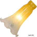 Bieye LS19 Lily Flower Blown Glass Lampshade - Image 2