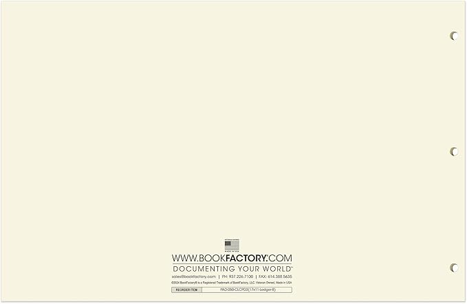BookFactory Ledger Pad/Large 8 Column Accounting Ledger Columnar Pads - Image 3