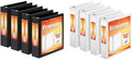 Cardinal Economy 3 Ring Binder, 2 Inch, Presentation View, Black, Holds 475 Sheets, Nonstick & Economy 3 Ring Binder, 2 Inch, Presentation View, White, Holds 475 Sheets, Nonstick