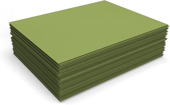 LUXPaper 8.5" x 11" Paper | Letter Size | Avocado Green | 70lb. Text | 250 Qty - Image 4