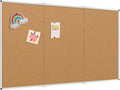 VIZ-PRO 96" x 48" Large Cork Bulletin Board, Foldable & Wall-Mounted Notice Pin by VIZ-PRO
