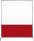 DivideWrite Mobile Whiteboard | Double Sided Dry Erase Board | Portable Office by VERSARE