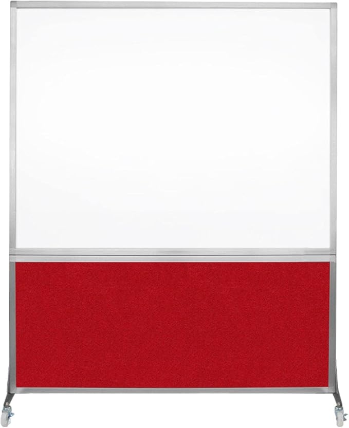 DivideWrite Mobile Whiteboard | Double Sided Dry Erase Board | Portable Office by VERSARE