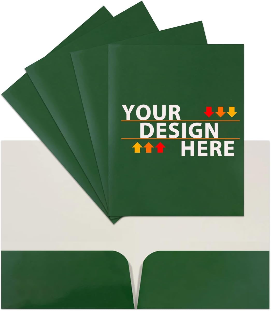 JAM PAPER Custom Printed Semi-Gloss Folders