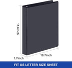 Comix D-Ring Basic View Binder 1 inch 3 Ring Binders, 2.4mm-Thick, Hold 225 - Image 5