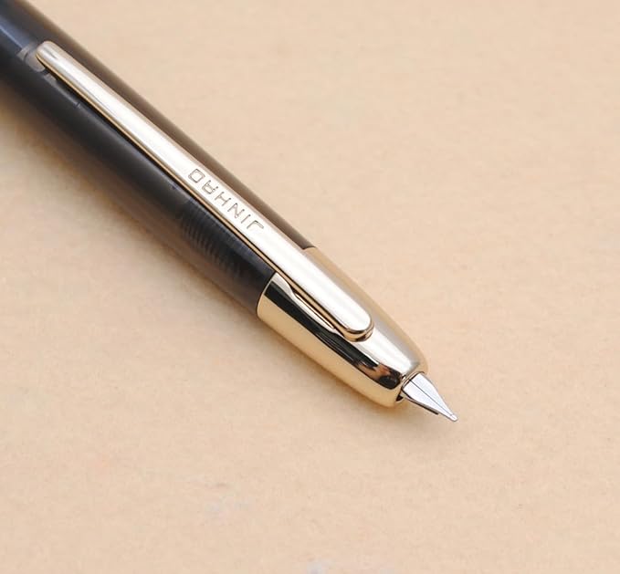 JINHAO 20 Press Fountain Pen, Retractable Capless Resin Pen - Image 2