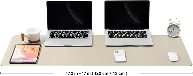 Large Desk Mat - 47.2"x 17" Non-Slip PU Desk Pad - Image 2