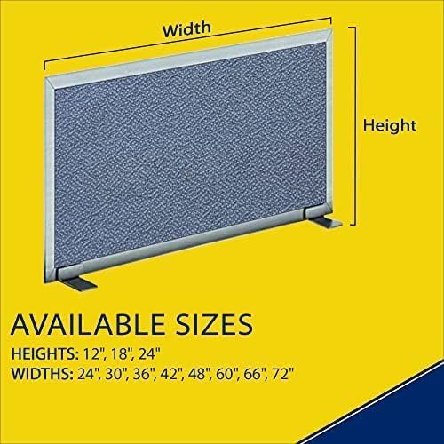 OBEX Acoustical Free Standing Privacy Screen, Cubicle Accessories Desk Privacy - Image 2