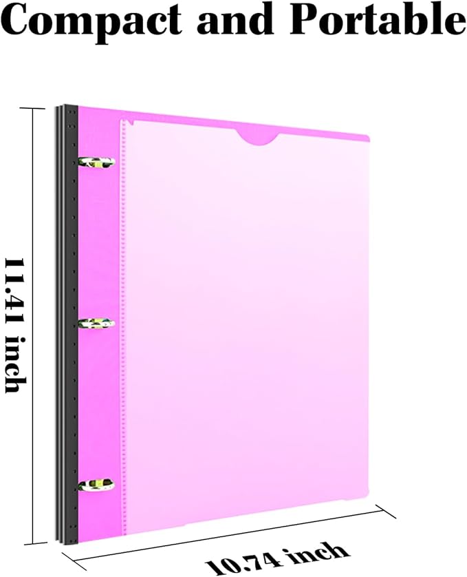 INFUN 1 Inch Telescoping 3 Ring Binder - Image 5
