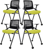 SLKJChr 4 Pack Foldable Office Chairs by SLKJChairs