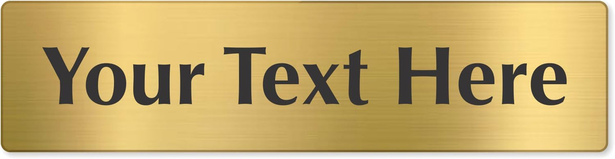 SmartSign Custom Brass Sign