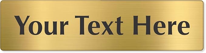 SmartSign Custom Brass Sign by SmartSign