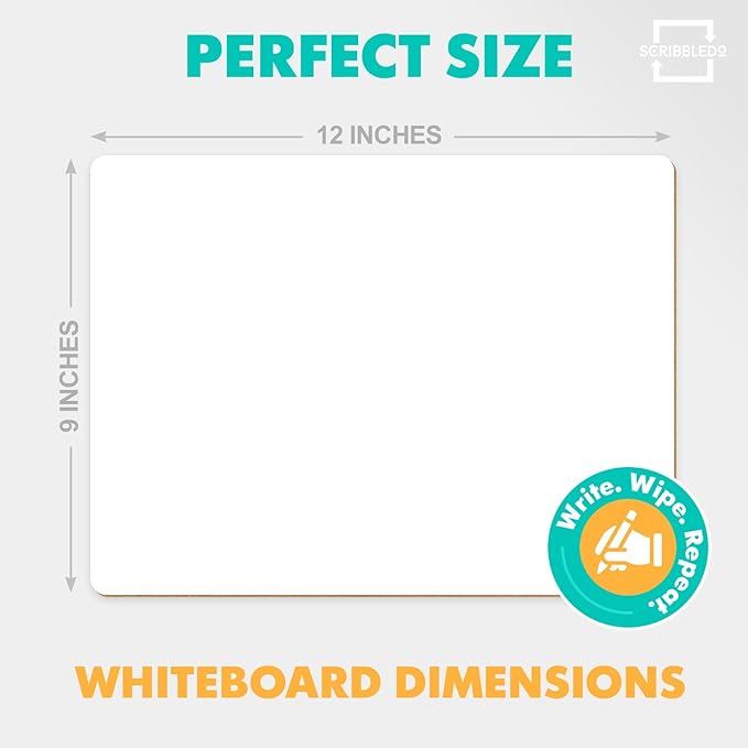 Scribbledo Small White Board Dry Erase Mini Whiteboard 9x12 Inch Small Dry - Image 3