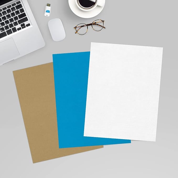 LUXPaper 8.5" x 11" Classic Linen Paper | Letter Size | Avon Brilliant White | - Image 6