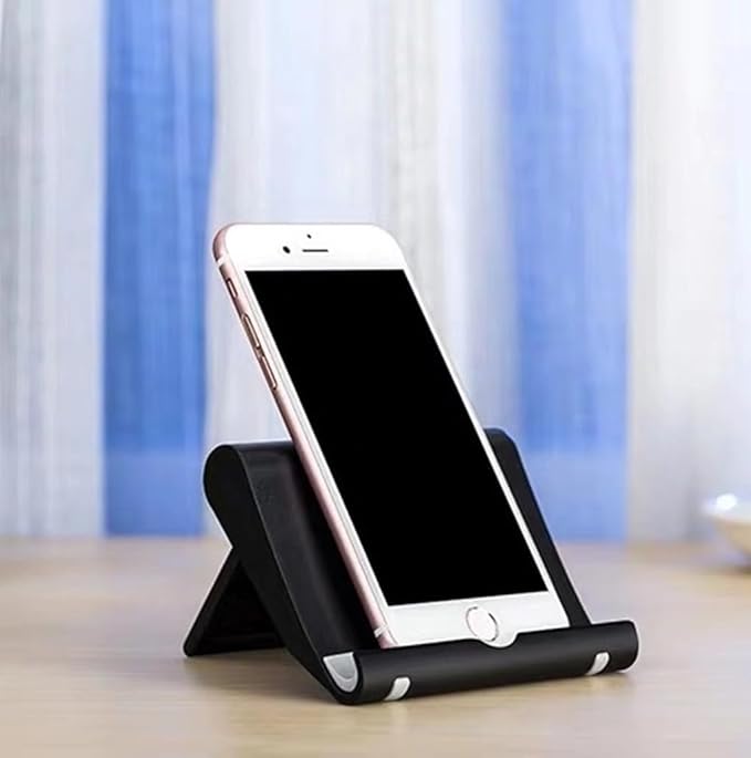 JUSDIQIR Cell Phone Stand for Desk Foldable Cell Phone Holder Desk Tablet - Image 8